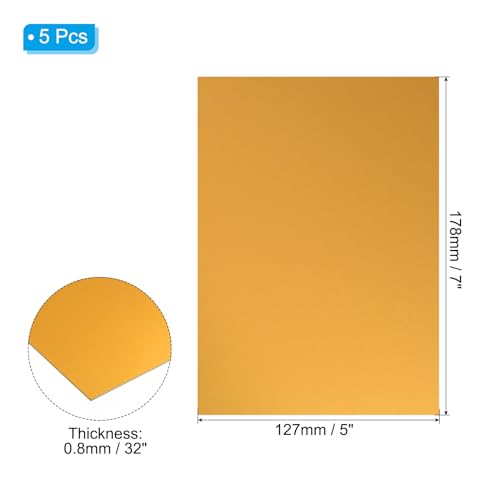 7x5x1 32inch Anodized Aluminum Sheet (5 Count)