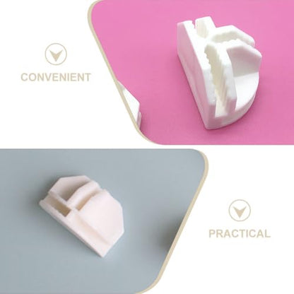Semi Circle Plastic Cube Connectors 50 Pieces for Modular Wire Storage Organizer Easy Assembly Universal Closet and Shoe Storage Hardware