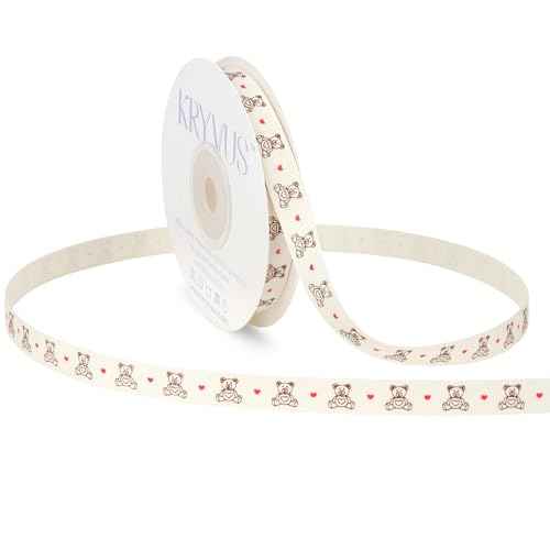 Teddy Bear Cotton Ribbon 3 (36 Foot)