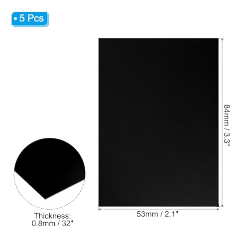 3.3x2.1x1 32inch Anodized Aluminum Sheet (5 Count)