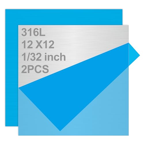 316L Stainless Steel Sheet 12x12x0.031