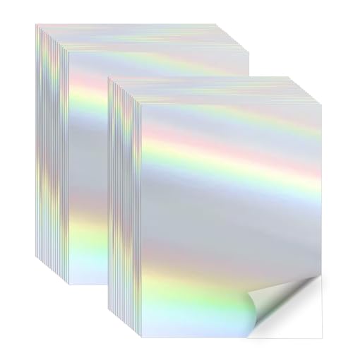 50 Sheets Holographic Sticker Paper