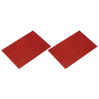 2 Pcs Stained Glass Sheet Mosaic Tile 7.9 Inch x 5.9 Inch Deep Red Stained Glass Sheets for Crafts DIY Art Project