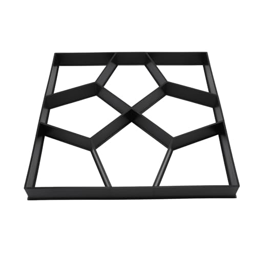 Walk Maker 15.7 Inch ABS Reusable Pavement Concrete Maker Stepping Stone Paver Kit for Lawn Garden Patio Backyard Walkways DIY Outdoor Projects Versatile Stone for Elegant Pa