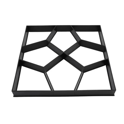 Walk Maker 15.7 Inch ABS Reusable Pavement Concrete Maker Stepping Stone Paver Kit for Lawn Garden Patio Backyard Walkways DIY Outdoor Projects Versatile Stone for Elegant Pa