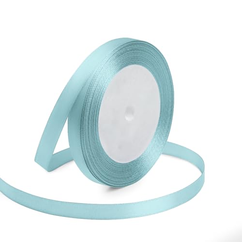 3 8" x 25 Yards Baby Blue Satin Ribbon Crafts Gift Wrapping