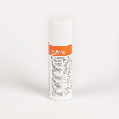 Ultra Aerosol Spray 2oz for Black Laser Marking. Great for Stainless