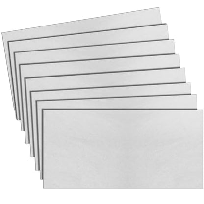 8 Pcs 20 Gauge Sheet Metal Steel 12" x 6" x 0.032" Weldable Cold Roll Craft Metal Sheets Steel Plate for DIY Projects Home Auto (8 Count)