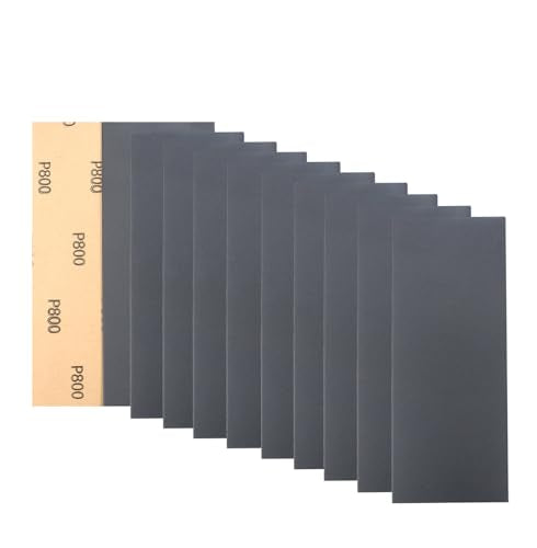 30Pcs 9 x 3.6 Inchs 800 Grit Wet and Dry Handmade Universal Sanding Sheets