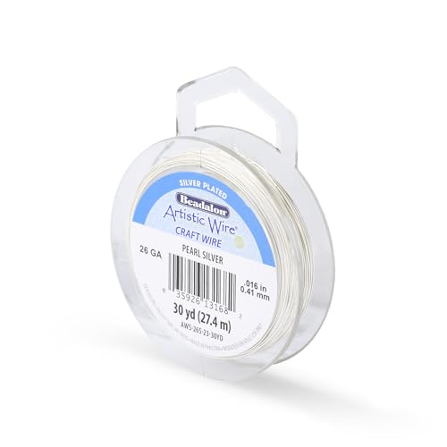 26 Gauge Silver Plated Tarnish Resistant Colored Copper Craft Wire
