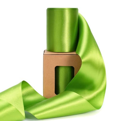 Lime Green Ribbon 3 Inch x 10 Yards Double Faced