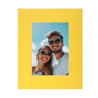 Picture Mats 8 x 10 Mat Board Center for 5 x 7 Pictures Acid Free White Core Bevel Cut Frame Mattes with Backing for Display Art Measuring