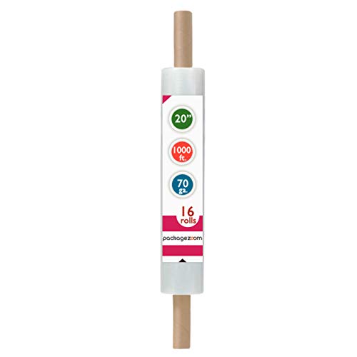20 inch x 1000 Feet Stretch Wrap Extended Core Handle