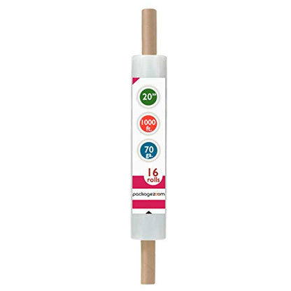 20 inch x 1000 Feet Stretch Wrap Extended Core Handle