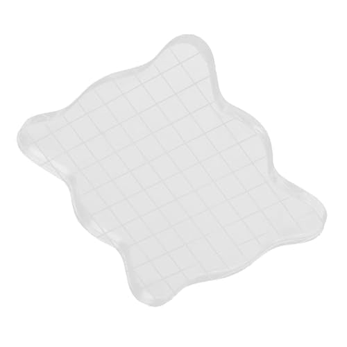 1PC Transparent Acrylic Stamp Blocks with Grid Lines