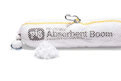 Oil Boom - Oil-Only Absorbent Boom - 4 Pack - 5" x 10' Boom - Absorbs up to 6 gallons per Boom - BOM405 (4 Booms)