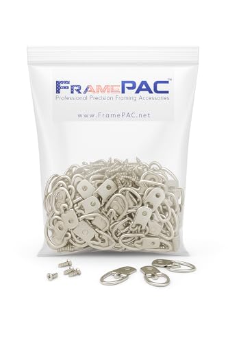 D Ring Picture Hangers with Screws (300 Count)