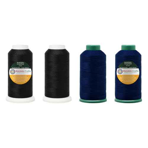 Size 69 210D T70 Black Navy Blue Bonded Nylon Thread 6000YDs (18000 Foot)