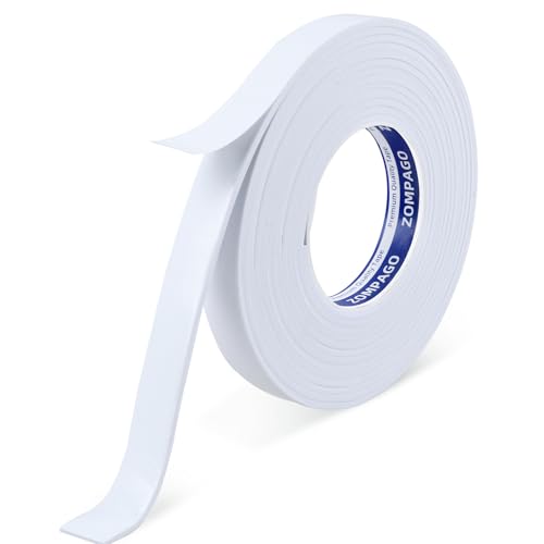 Single Sided Foam Weather Stripping Tape White