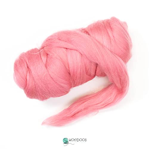 Colored Natural Wool roving