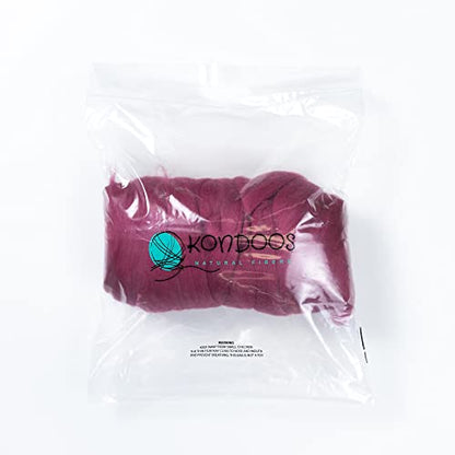 Colored Natural Wool roving (16 Ounce)