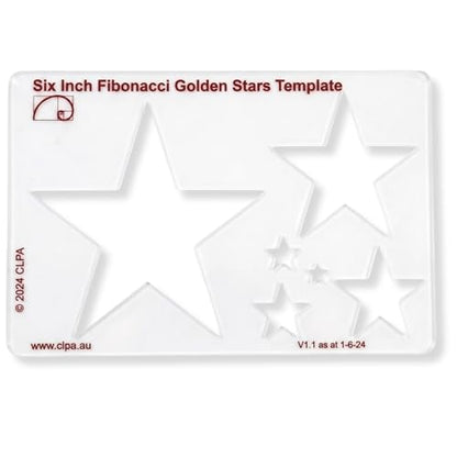 Fibonacci 6" Star Drawing Template