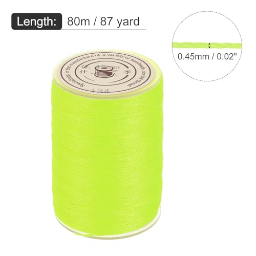 Waxed Cord 0.45mm Waxed Thread 87 Yard Wax String Leather Cord for Bracelet Making