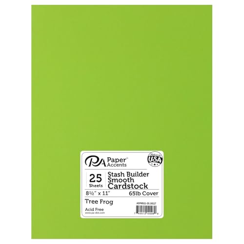 PA Paper Accents Stash Builder Cardstock 8.5" x 11" Tree Frog