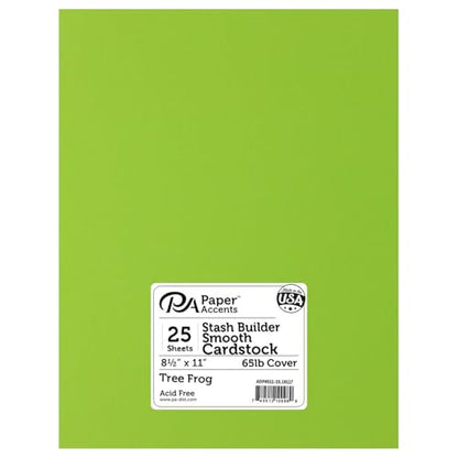 PA Paper Accents Stash Builder Cardstock 8.5" x 11" Tree Frog