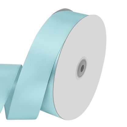 1-1/2" x 100 Yards Baby Blue Satin Ribbon Crafts Gift Wrapping