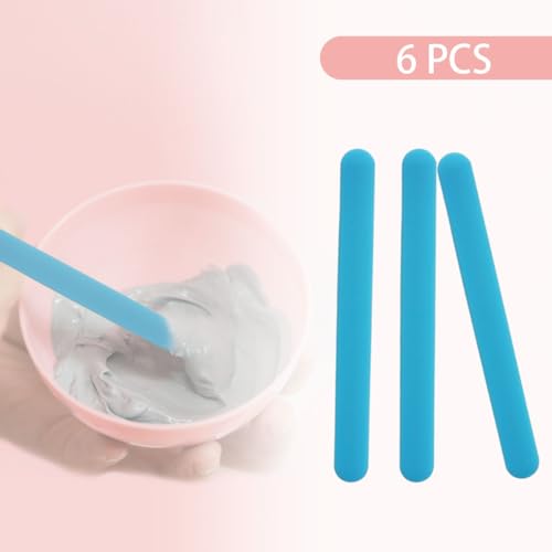 6 PCS Reusable Silicone Stirring Stick (6 Count)