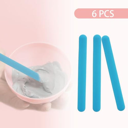 6 PCS Reusable Silicone Stirring Stick (6 Count)