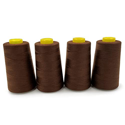 4 Cones of 3000 Yards Each Spool Thread for All Purpose