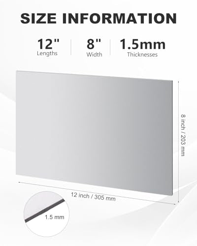 12" x 8" 16 Gauge Steel Sheet (2 Sq Ft)