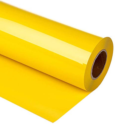 Heat Transfer Vinyl Yellow HTV Rolls (12 Foot)