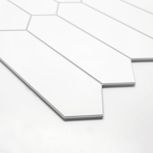 10 Sheet Long Hexagon Peel and Stick Backsplash (10 Count)