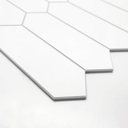 10 Sheet Long Hexagon Peel and Stick Backsplash (10 Count)