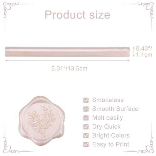 15Pcs Champagne Glue Gun Sealing Wax Sticks for Wax Seal Stamp (15 Count)