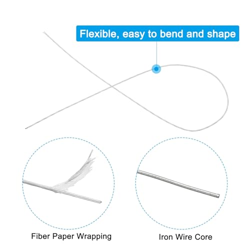 20 Gauge 16" Floral Stem Wire Paper Wrapped Iron Artificial 100Pcs