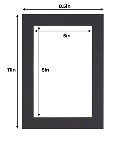 5.5x8.5 Mat for 8.5x11 Frame (100 Count)