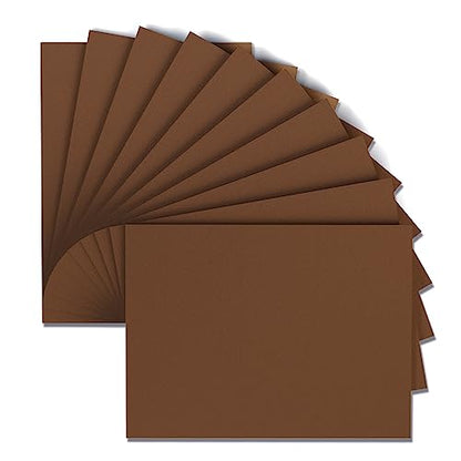Brown Foam Sheets Crafts 9x12 Inch 2mm Eva Color Craft Foam Paper for Crafts Project Preschoolers Classroom Scrapbooking DIY Cosplay (1080 sq inch)