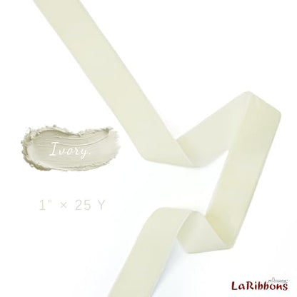 Ivory Velvet Ribbon