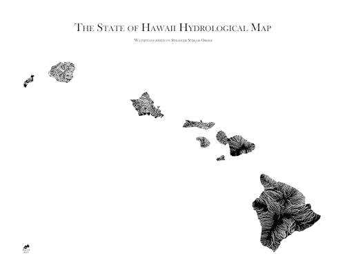 Hydrological River Map of Hawaii