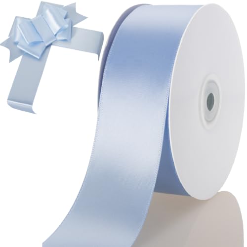 1-1/2 Inch Baby Blue Ribbon 50Yards – Perfect for Gift Wrapping