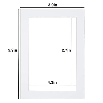 4x6 White Picture Mats Pack of 14