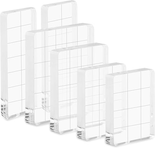 6Pcs Acrylic Stamping Block