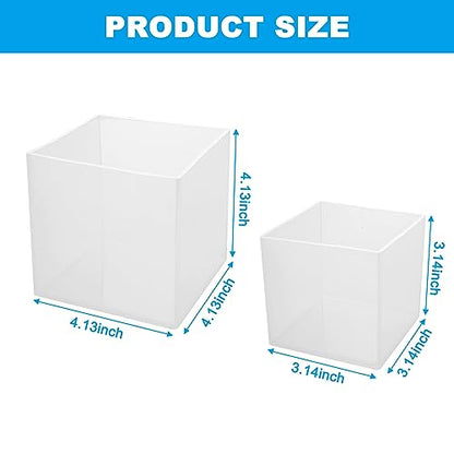 2 Pack Square Resin Molds Cube Silicone Casting Molds (2 Count)