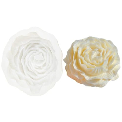 6.7 Inch Peony Flower Silicone Mold Resin Wax Soap Candle Making DIY Mold