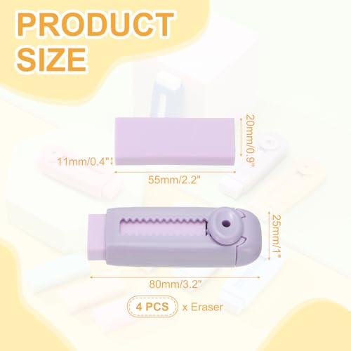 4 Pack Erasers