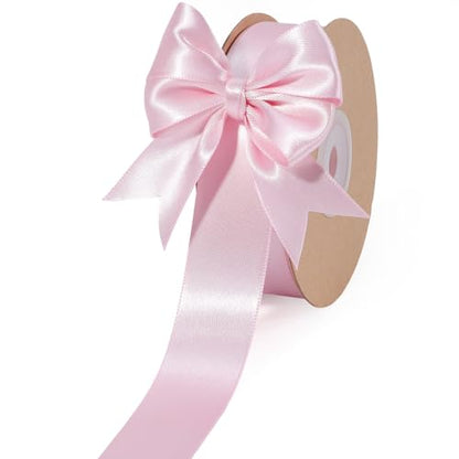 Light Pink Satin Ribbon 1 inch x 50 Yards